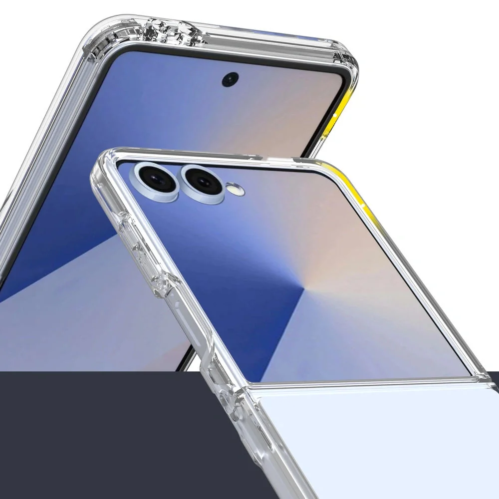 Tech-Protect Flexair Hybrid MagSafe kryt na Samsung Galaxy Z Flip 7, priesvitný riesvitný