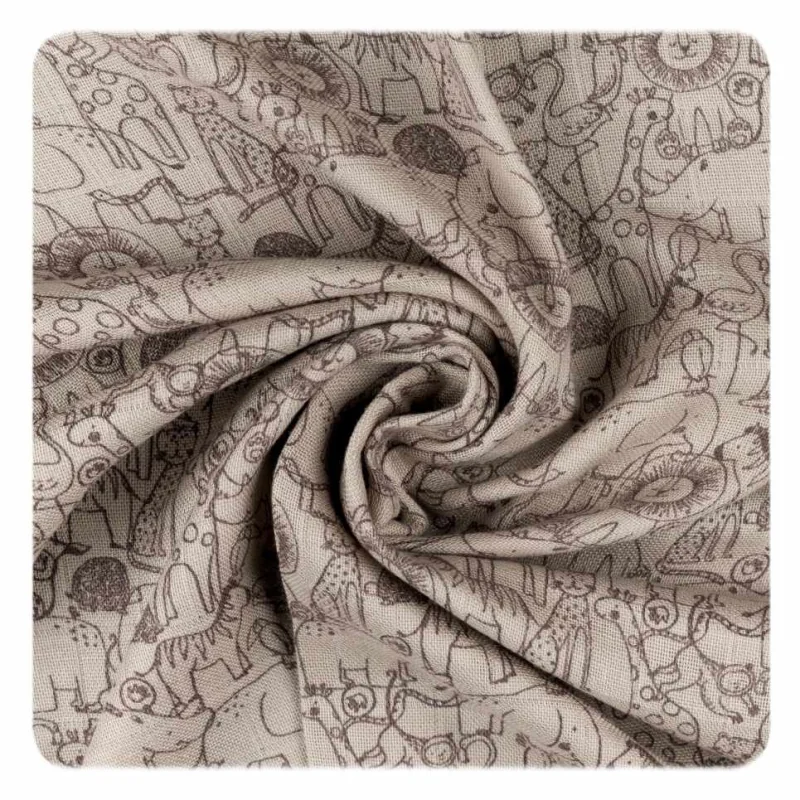 XKKO BMB bambusové plienky Safari Atmosphere MIX 3 ks, 70x70 cm