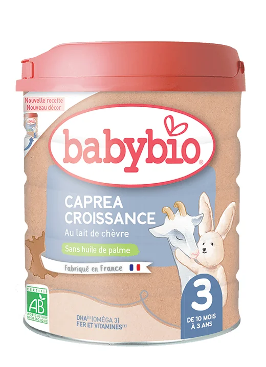 BABYBIO CAPREA 3 kozie dojčenské mlieko (800 g) 1×800 g, sušené plnotučné kozie dojčenské bio mlieko