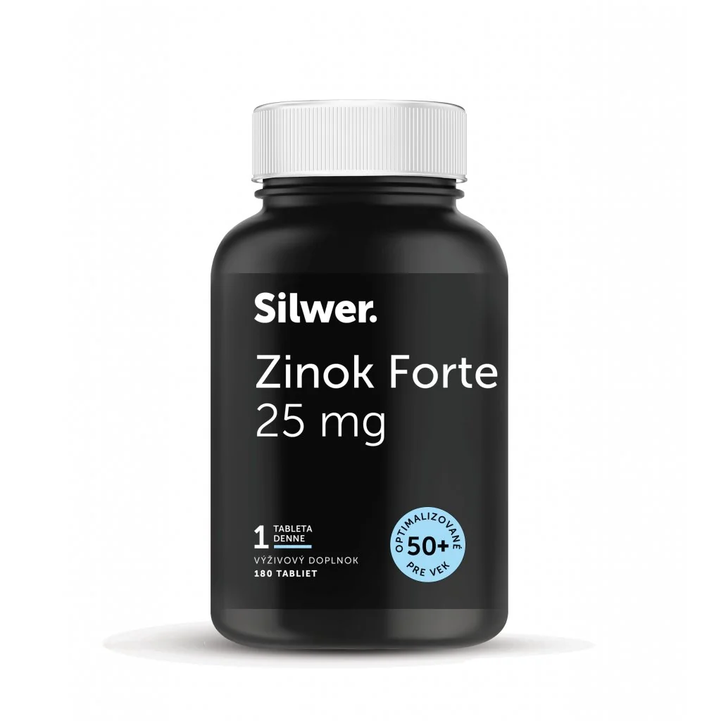 Silwer Zinok Forte 25 mg 180 tabliet. Imunita, zdravé kosti, vlasy a nechty.