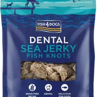 FISH4DOGS Dentálne pamlsky pre psy morská ryba - uzlíky 100g