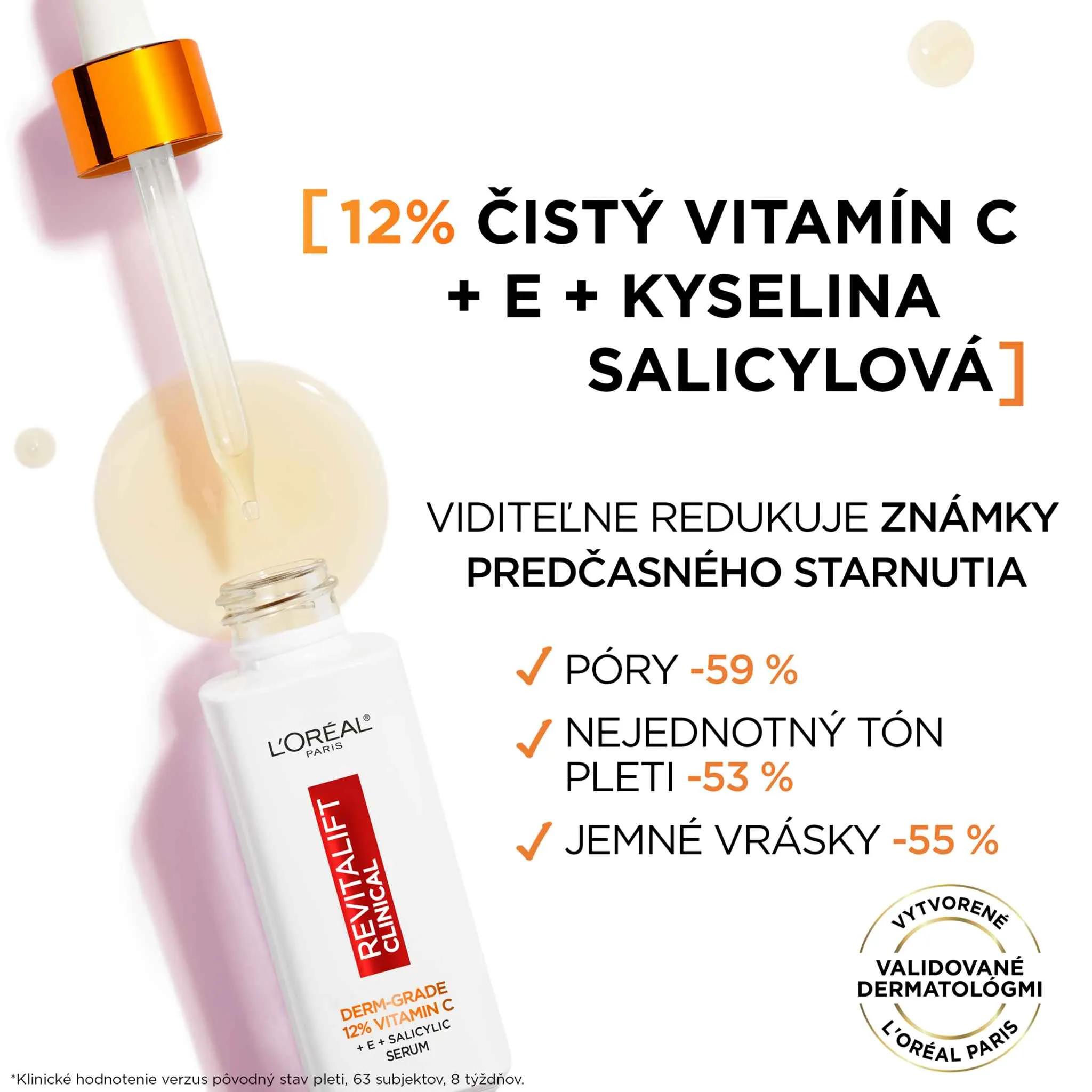 L'Oréal Paris Revitalift Clinical sérum s čistým vitamínom C, 30 ml 1×30 ml, sérum
