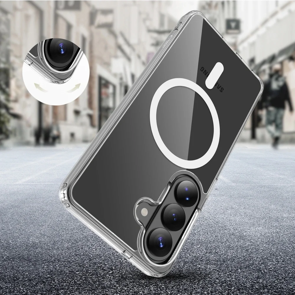 Tech-Protect FlexAir Hybrid MagSafe kryt na Samsung Galaxy S26 Plus, priesvitný riesvitný