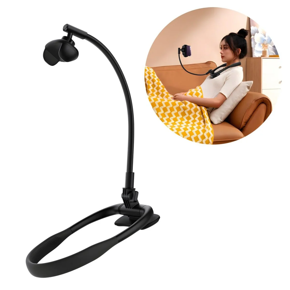 Univerzálny držiak na krk ComfortJoy Series - Čierna 2 pracovné režimy, flex