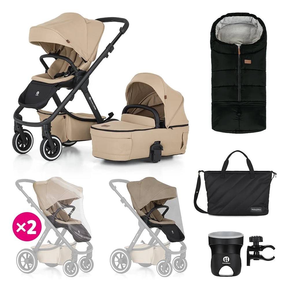 Kočík kombinovaný ICON 2v1 Mocha Beige XXL AIR