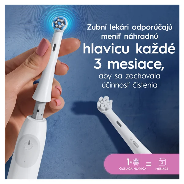 Oral-B iO Series Gentle Care, hlavice zubnej kefky pre citlivé ďasná, biele 4 ks