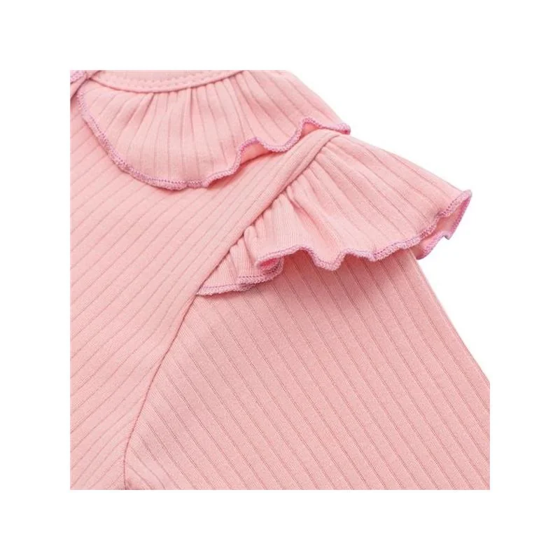 Dojčenský bavlnený overal New Baby Stripes ružový 86 (12-18m),