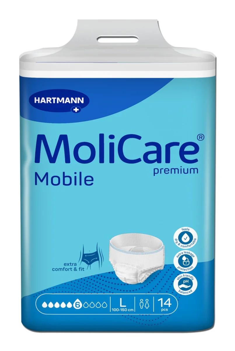 MoliCare MOBILE L (Large) 1×14 ks, plienkové nohavičky naťahovacie
