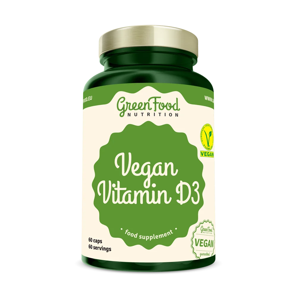 GreenFood Nutrition Vegan  vit D3 60cps 1×60 cps