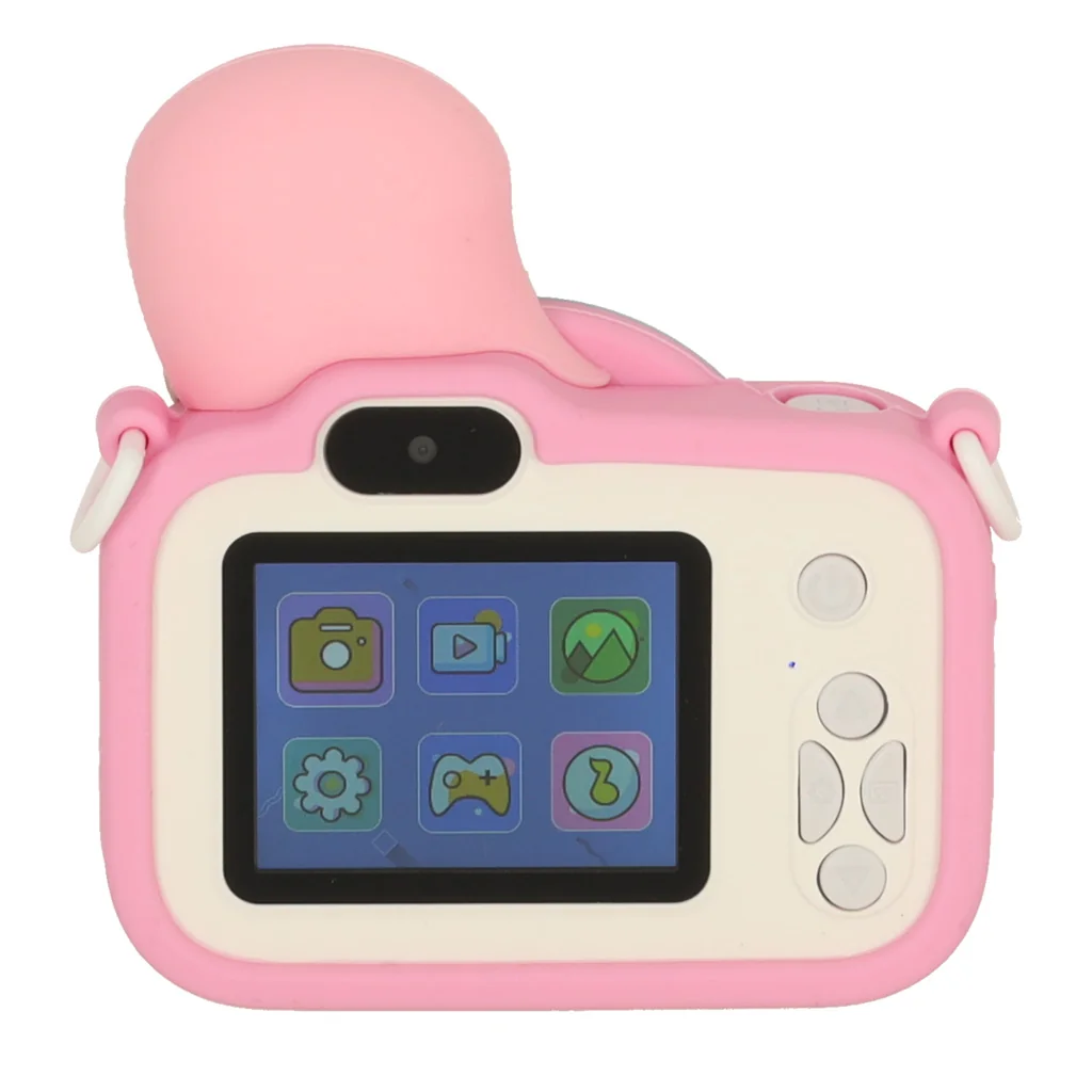 Detský fotoaparát digitálny s kartou 32 GB, Morská panna ružový