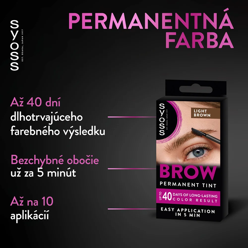 SYOSS FARBA NA OBOCIE BT SV.HNEDA 1×1 ks, farba na obočie