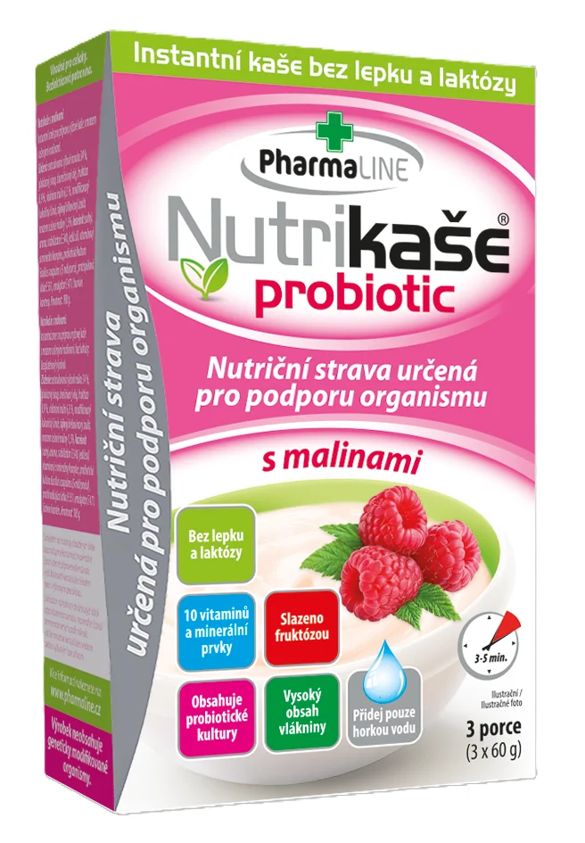 Nutrikaša probiotic - s malinami 180g 180 g