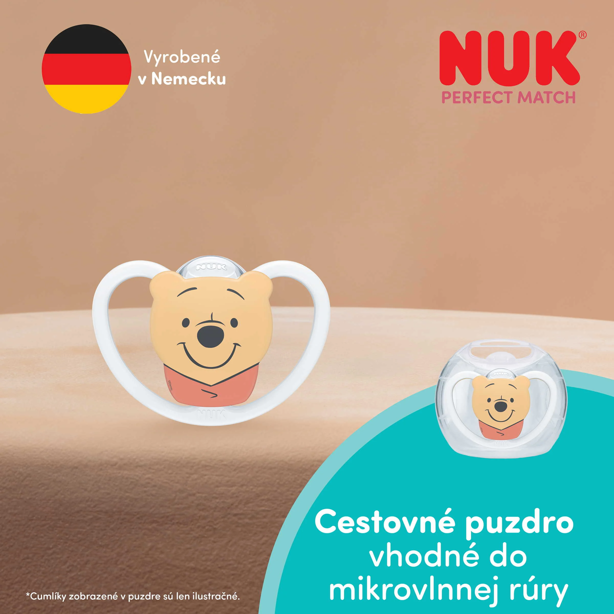 NUK cumlík Perfect Match AIR Macko WHITE 6-18m 1 ks