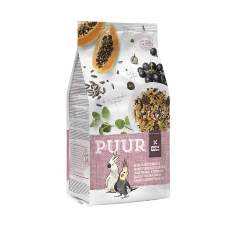 WITTE MOLEN PUUR stredné papagáje 2kg