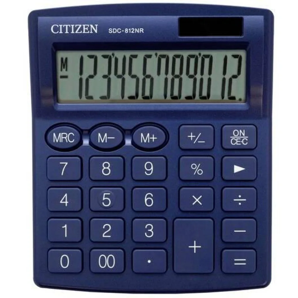 Citizen Kalkulačka12 miestna námornícka modrá-Citizen