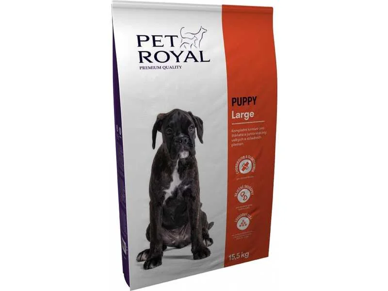Pet Royal Puppy Large 15,5kg "Poškodený obal" 1×15,5 kg, produkt s poškodeným obalom chýba 10 % obsahu