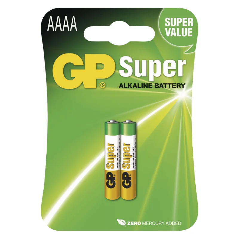 GP alkalická špeciálna batéria 25A AAAA 1×2 ks, batérie