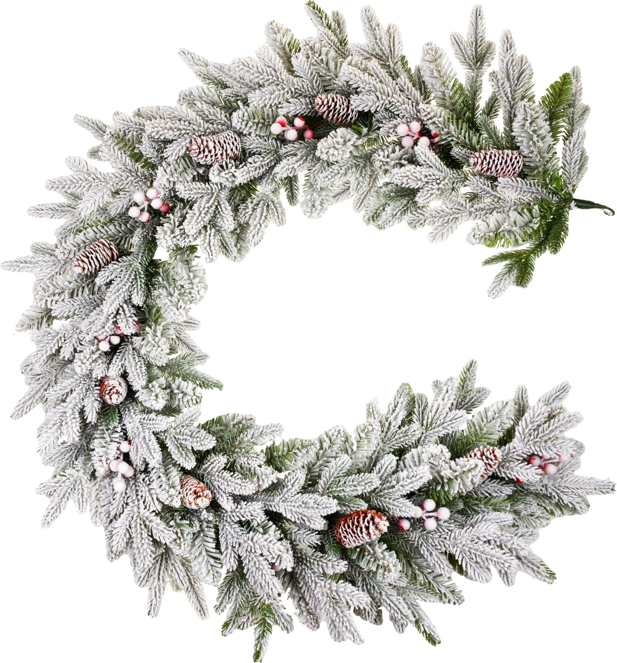 MagicHome vianočná girlanda Frosty, 1 ks Zasnežená, 3D+2D, 180 cm