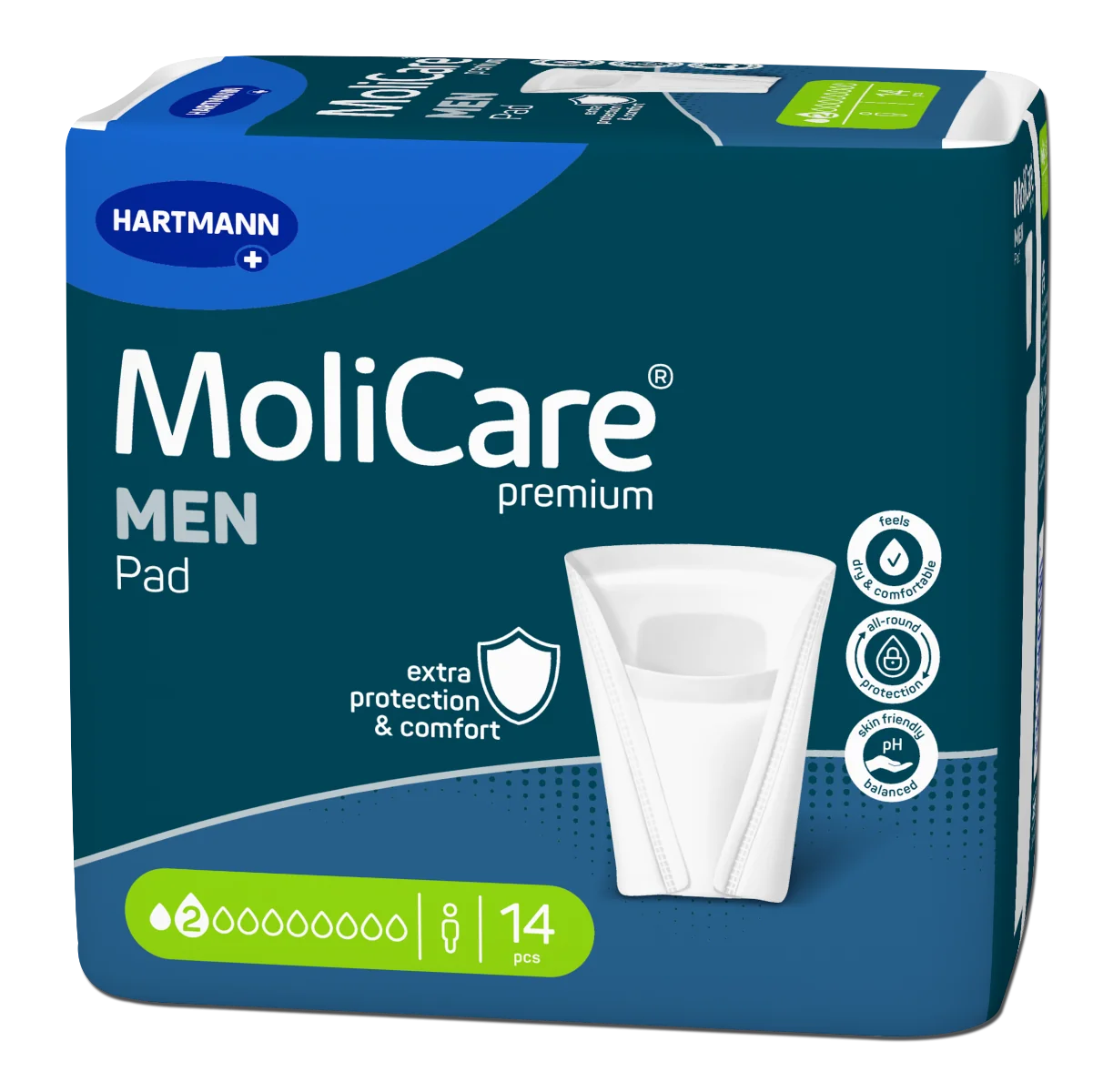 MoliCare Premium MEN PAD 2 kvapky 1×14ks, inkontinenčné vložky pre mužov