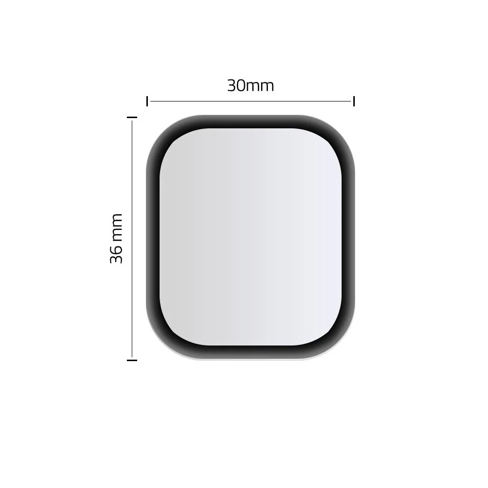 HOFI Hybrid ochranné sklo na Apple Watch 4 / 5 / 6 / SE (40mm), čierne