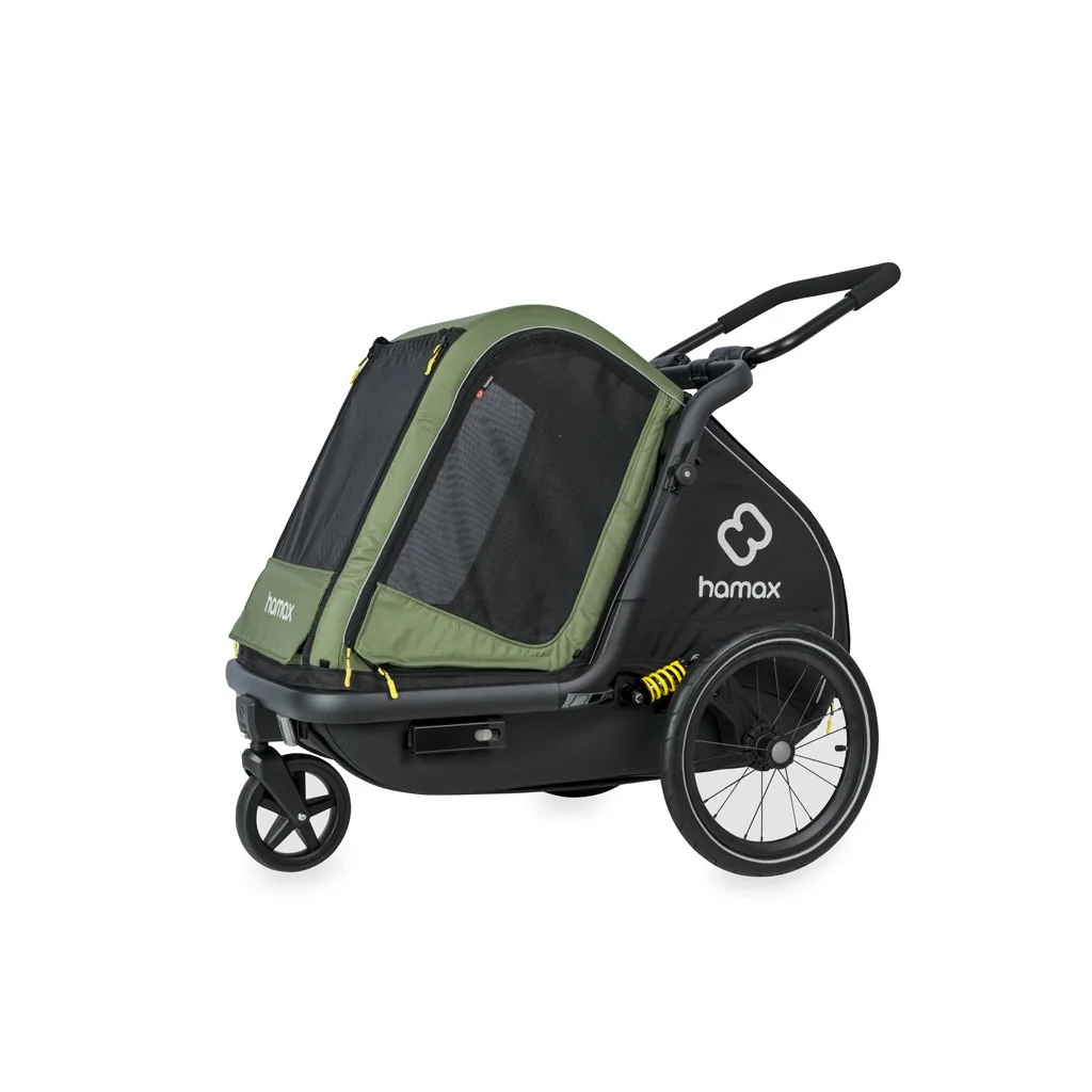 Vozík pre psov Pluto Medium green/black