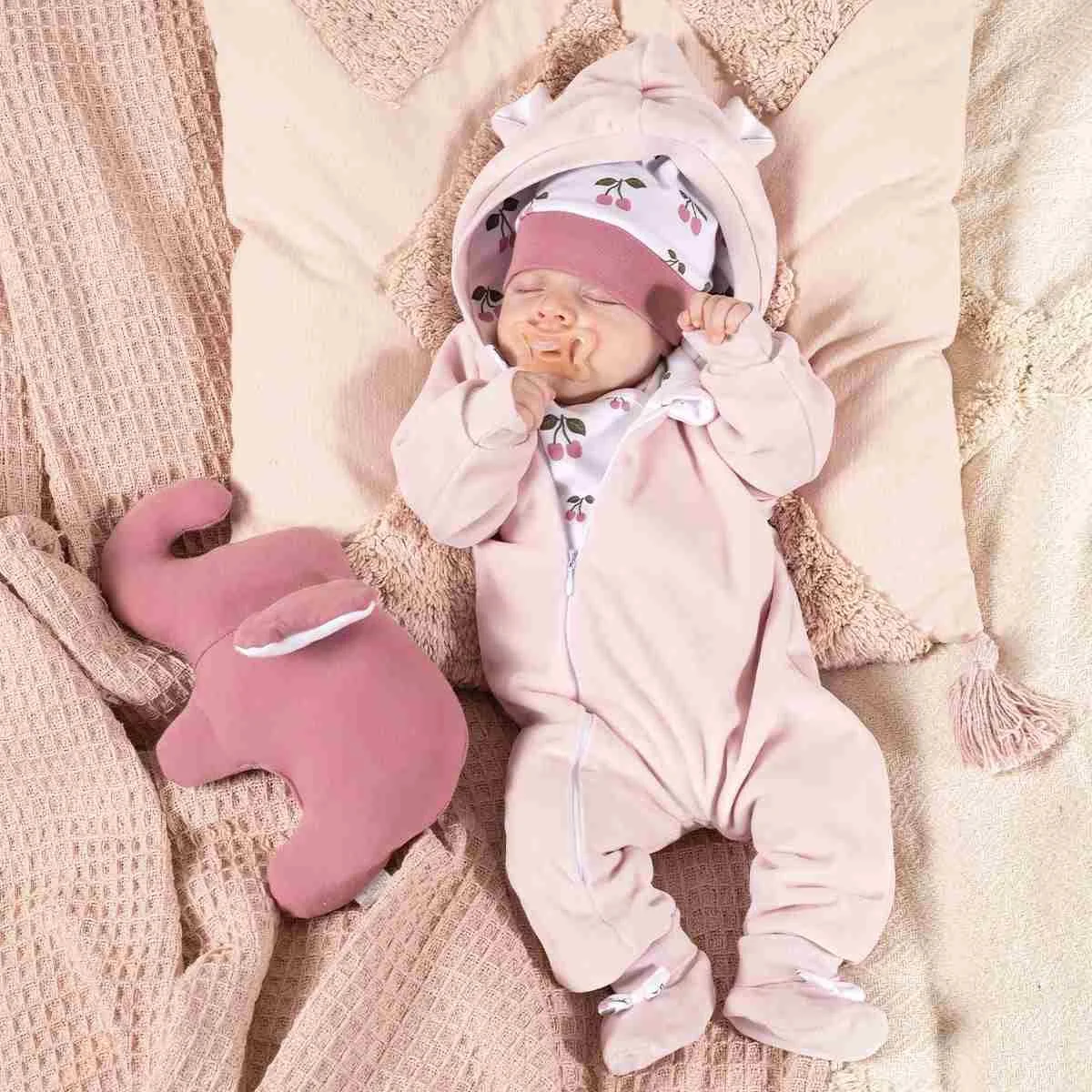 Zimný semiškový dojčenský overal Nicol Emily 68 (4-6m), 20C56014