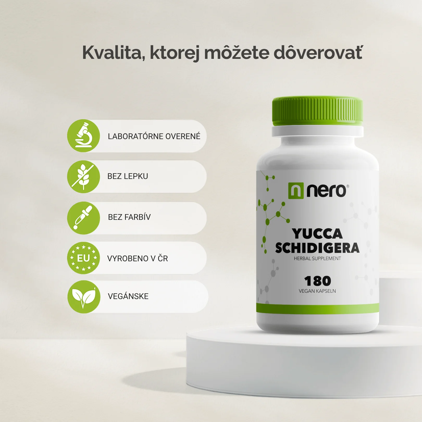 NERO Yucca Schidigera 500 mg 180 kapsúl