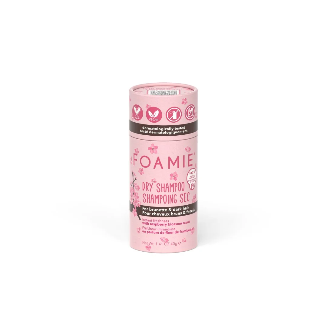 Foamie Suchý šampón Berry Brunette pre brunetky 1×40 g, suchý šampón