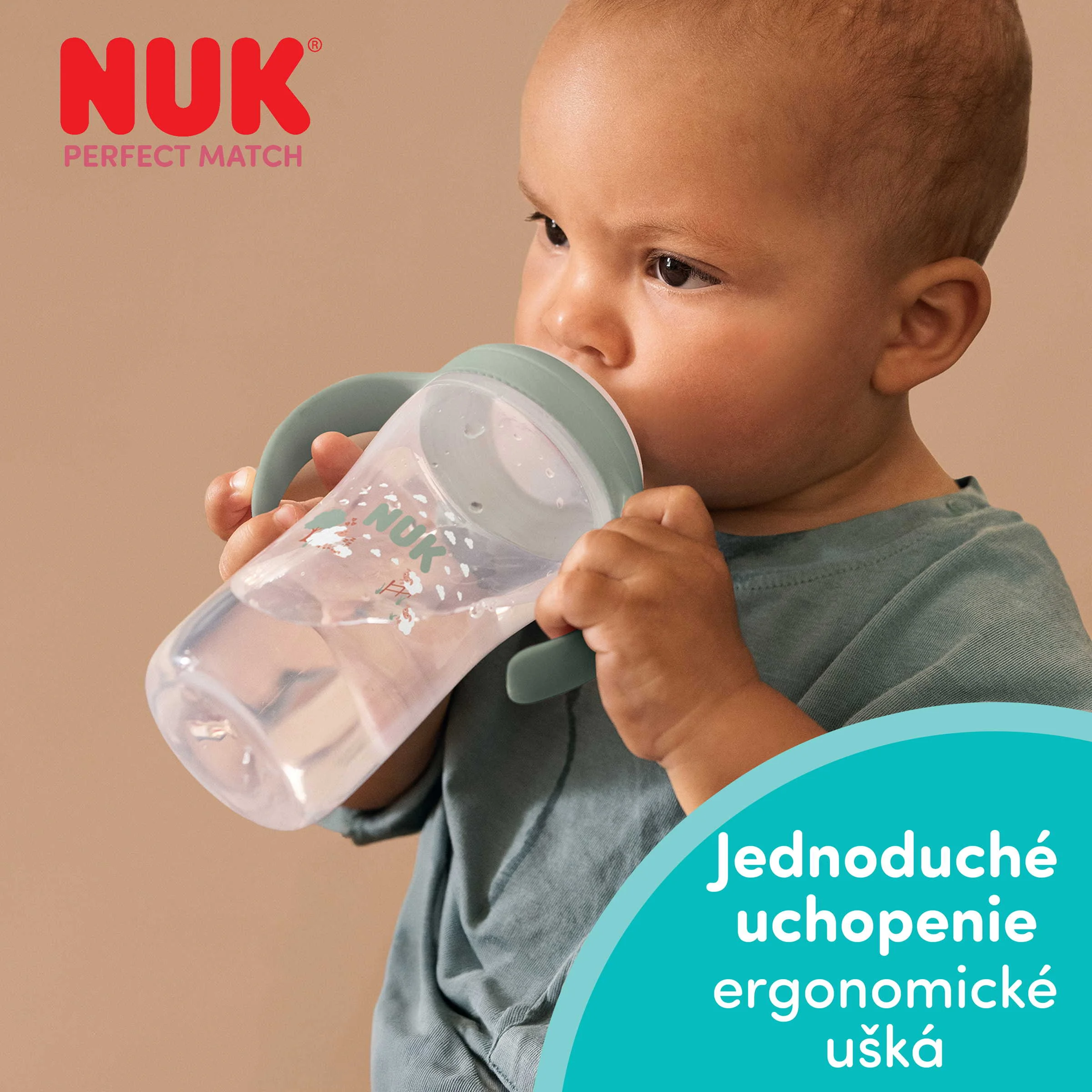NUK flaša na učenie Perfect Match SHEEP 150 ml 1 ks
