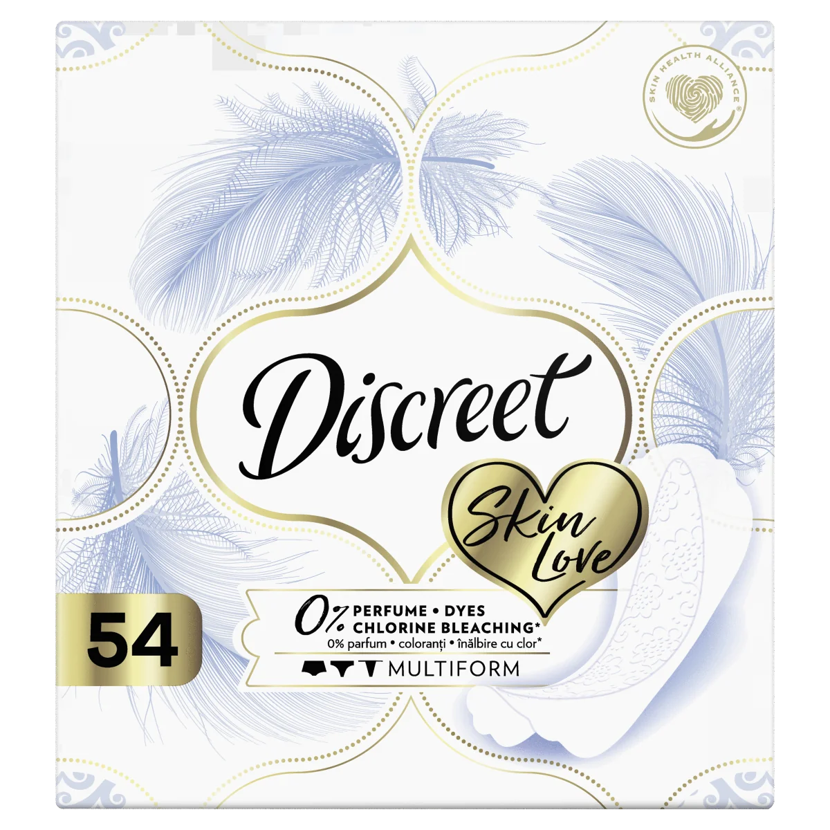 Intímky Discreet Priedušný Materiál Multiform Skin Love 1×54ks, vložky