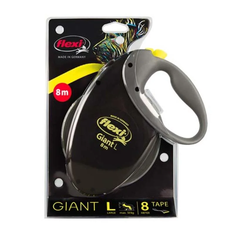 Vodítko Flexi Giant páska L neónové 8m