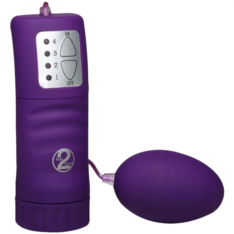 Vibračné vajíčko Velvet Purple Pill s ovl.
