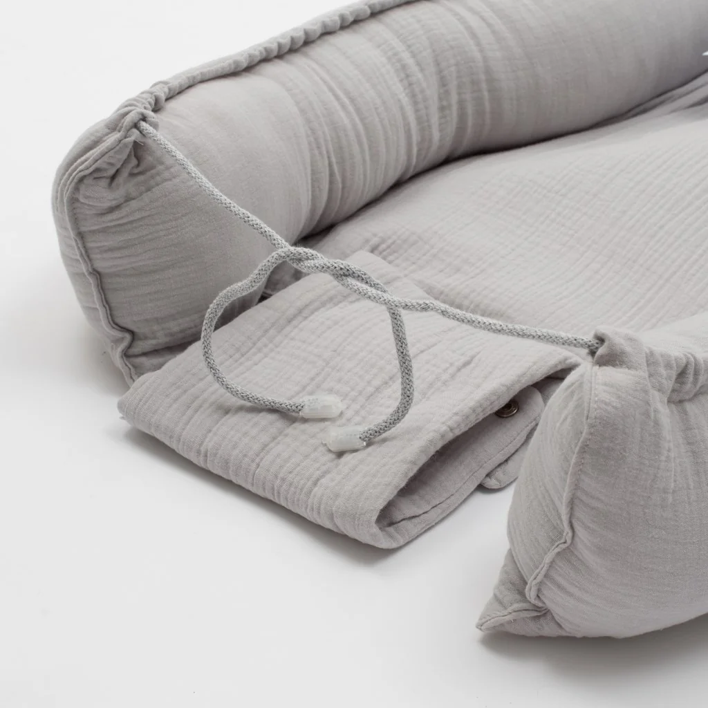 Mušelínové hniezdočko pre bábätko New Baby light grey , 20C56726