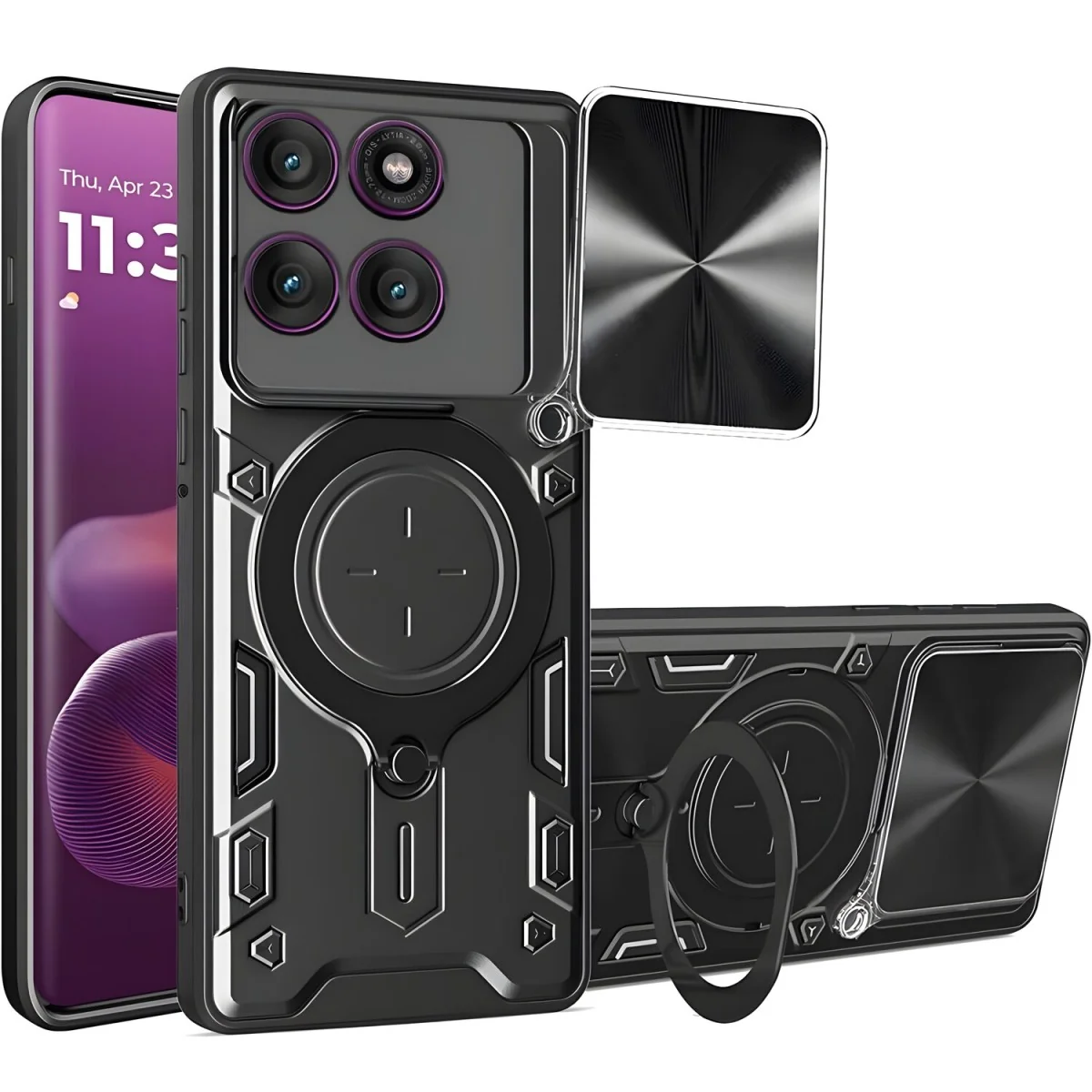 Ochranný obal Techsuit pre Motorola Edge 60 Pro čierna