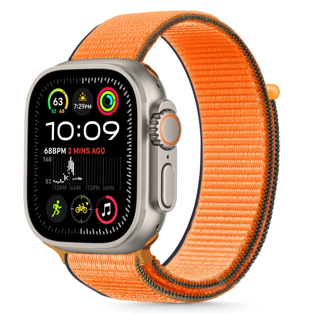 Tech-Protect Nylon remienok na Apple Watch 44/45/46/49mm, kumquat