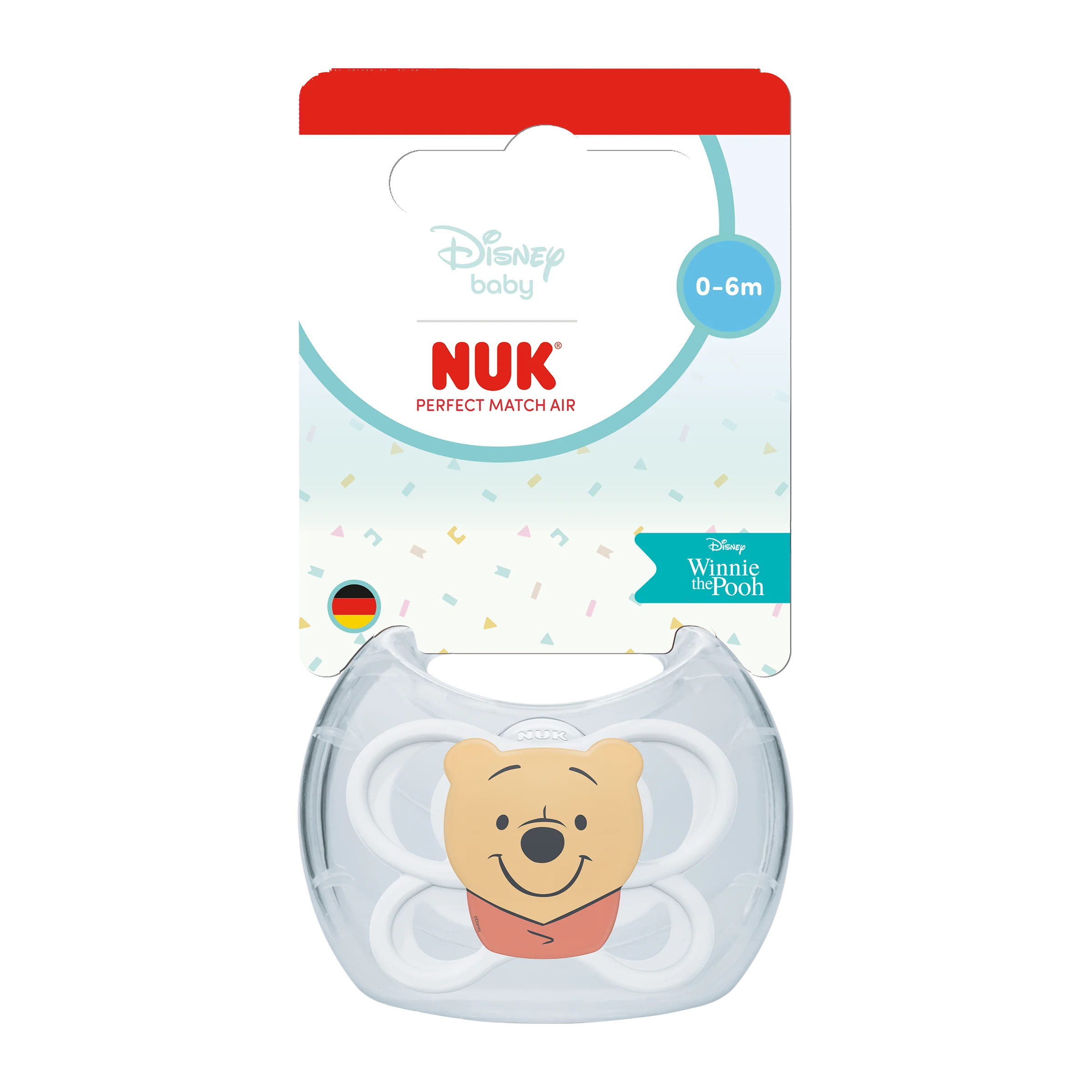 NUK cumlík Perfect Match AIR Macko WHITE 0-6m 1 ks