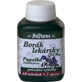 MedPharma BORÁK LEKÁRSKY 205 mg + PUPALKA 1×67 cps, doplnok výživy