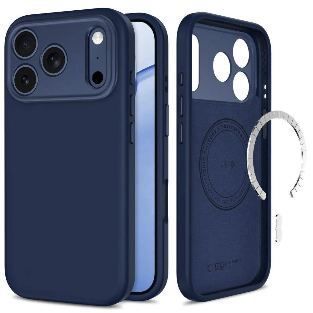 Tech-Protect Uniq MagSafe CC kryt na iPhone 17 Pro / 18 Pro, tmavomodrý