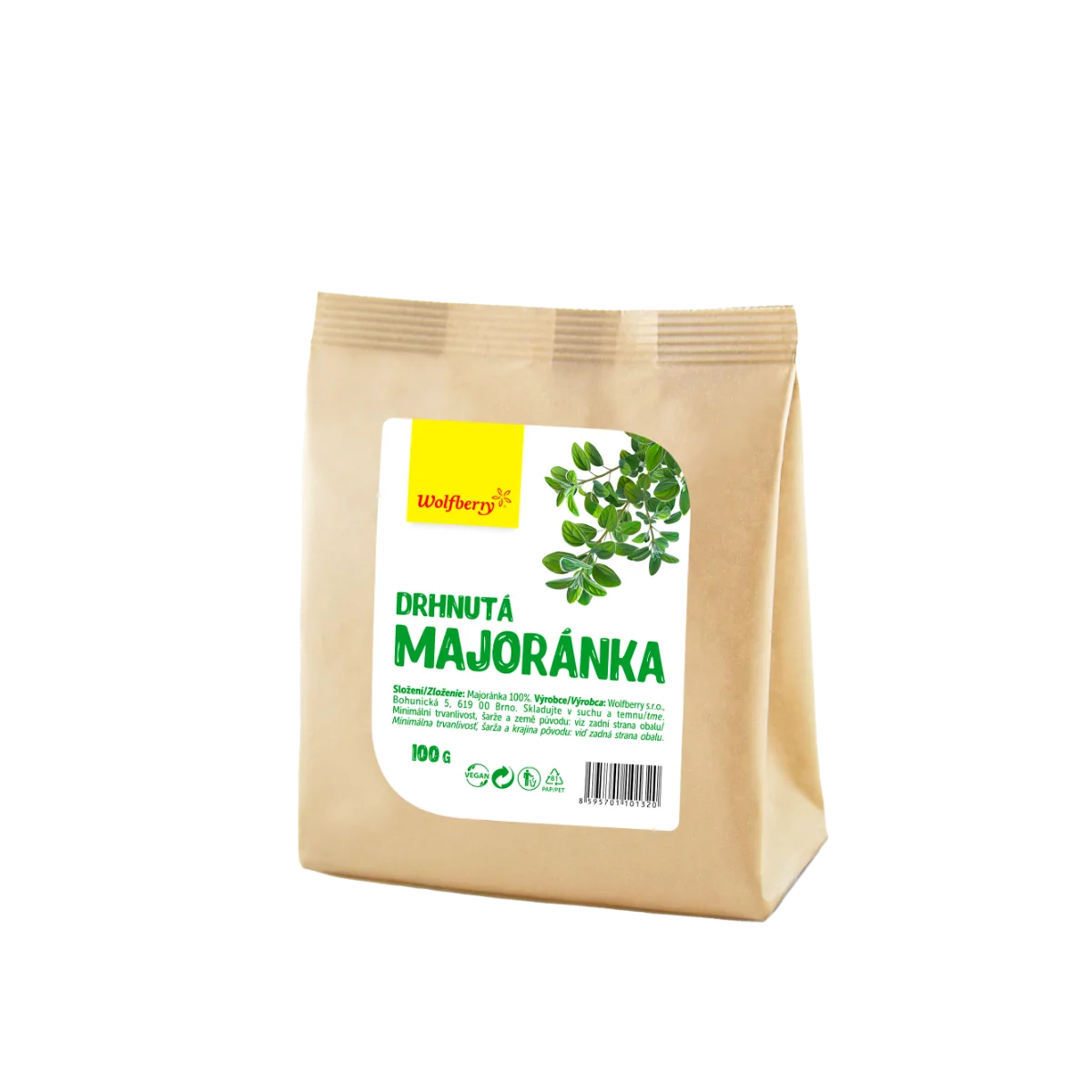 Wolfberry Majorán drhnutý 100 g