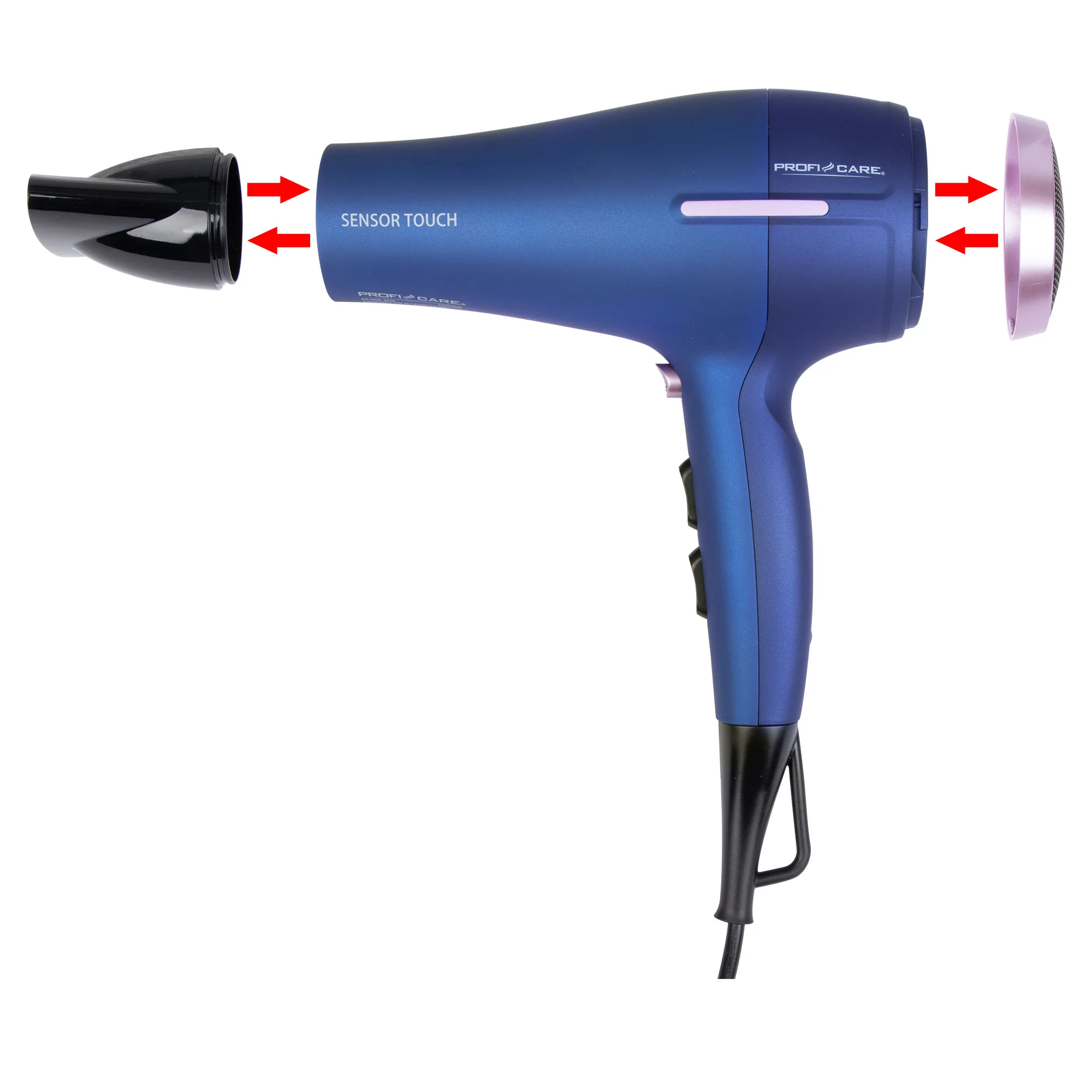 ProfiCare HTD 3030 sušič vlasov 2200 W s dotykovým senzorom a ionizáciou