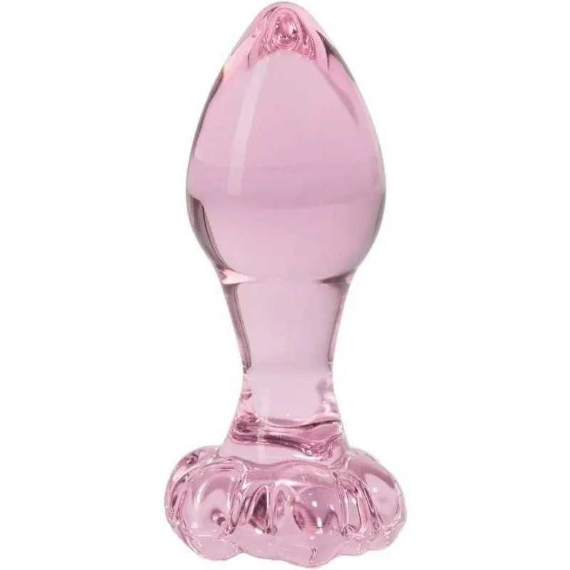 Análny kolík Flower Glass Plug (9 cm)
