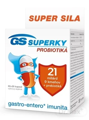 GS SUPERKY PROBIOTIKÁ 1×80 cps, výživový doplnok