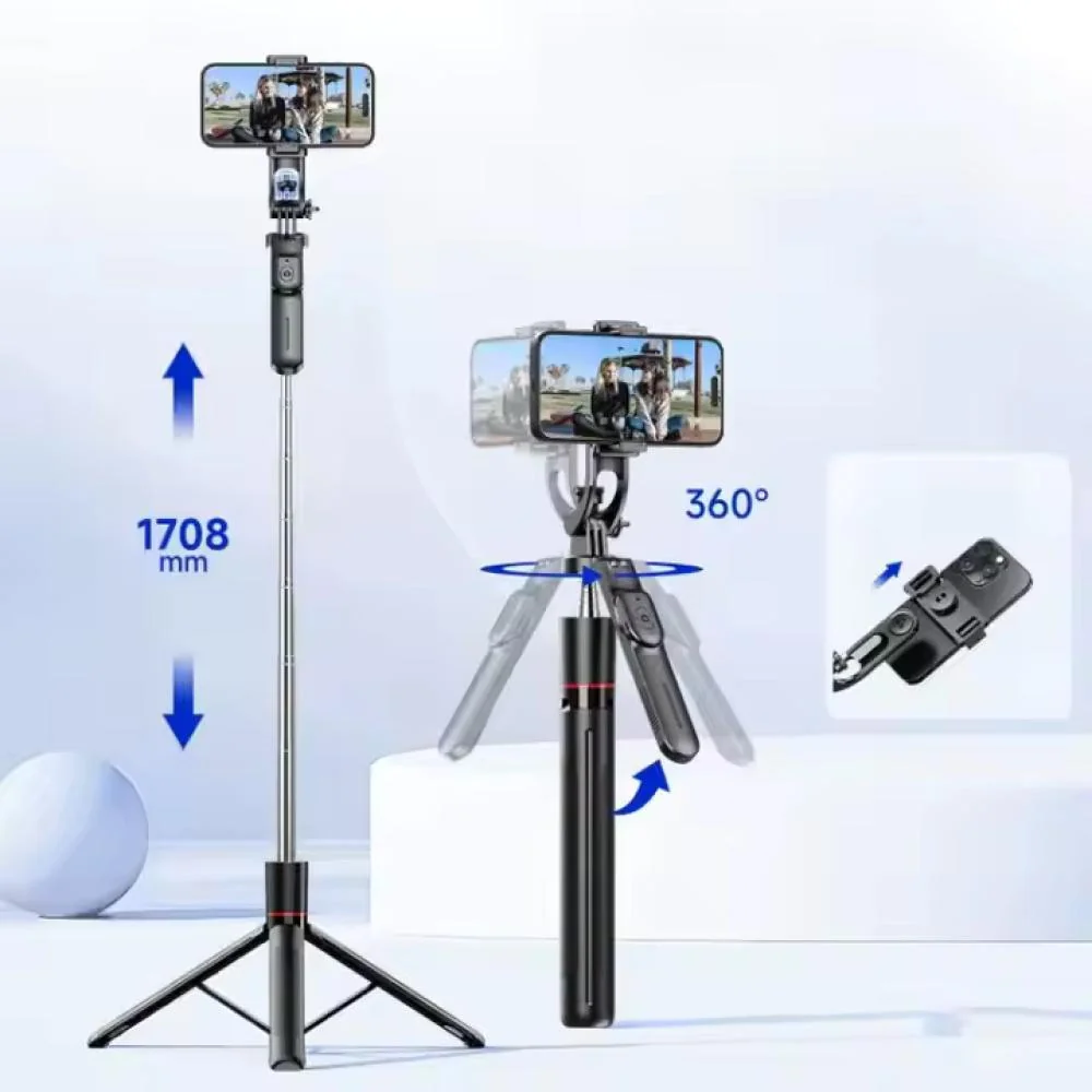 Selfie tyč - stabilný tripod s Bluetooth ovládaním 170 cm, Bluetooth V4.2