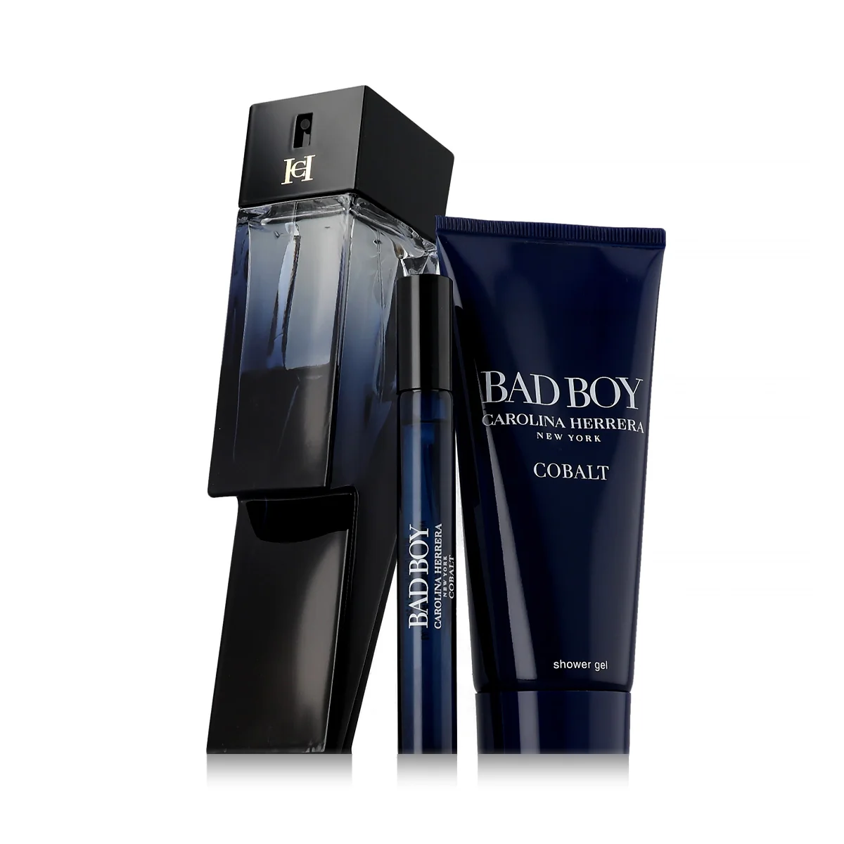 Carolina Herrera Bad Boy Cobalt darčeková sada EDP 100 ml + 10 ml + SG 100 ml