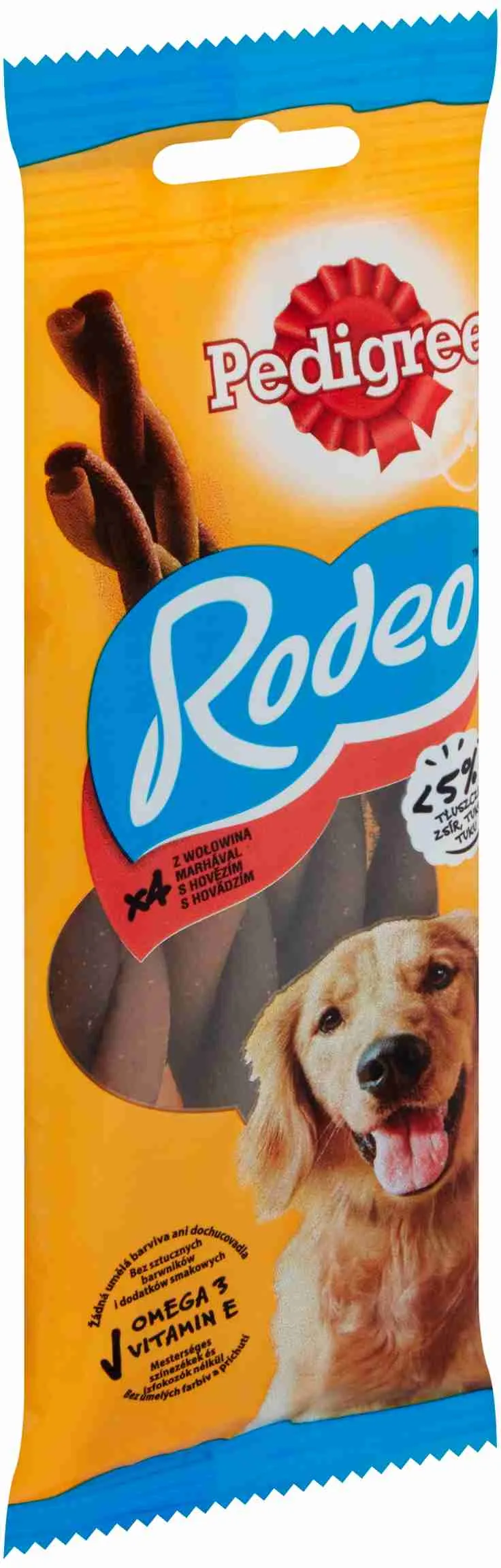PEDIGREE pochúťka Rodeo s hovädzím 70g 1×70 g, pochúťka pre psy