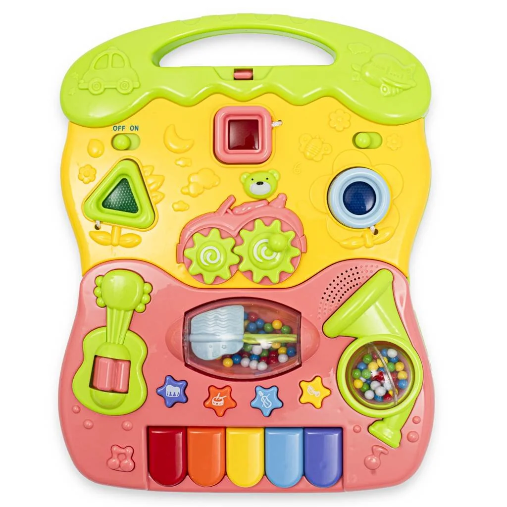 BABY MIX Detské edukačné chodítko ružové 20C53215