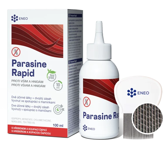 Eneo Parasine Rapid 1×100 ml, roztok k ničeniu vší
