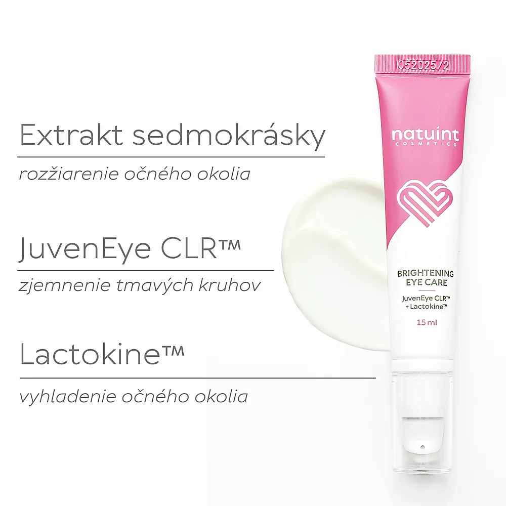 Natuint cosmetics - Rozjasňujúci očný krém - Sedmokráska Brightening eye care