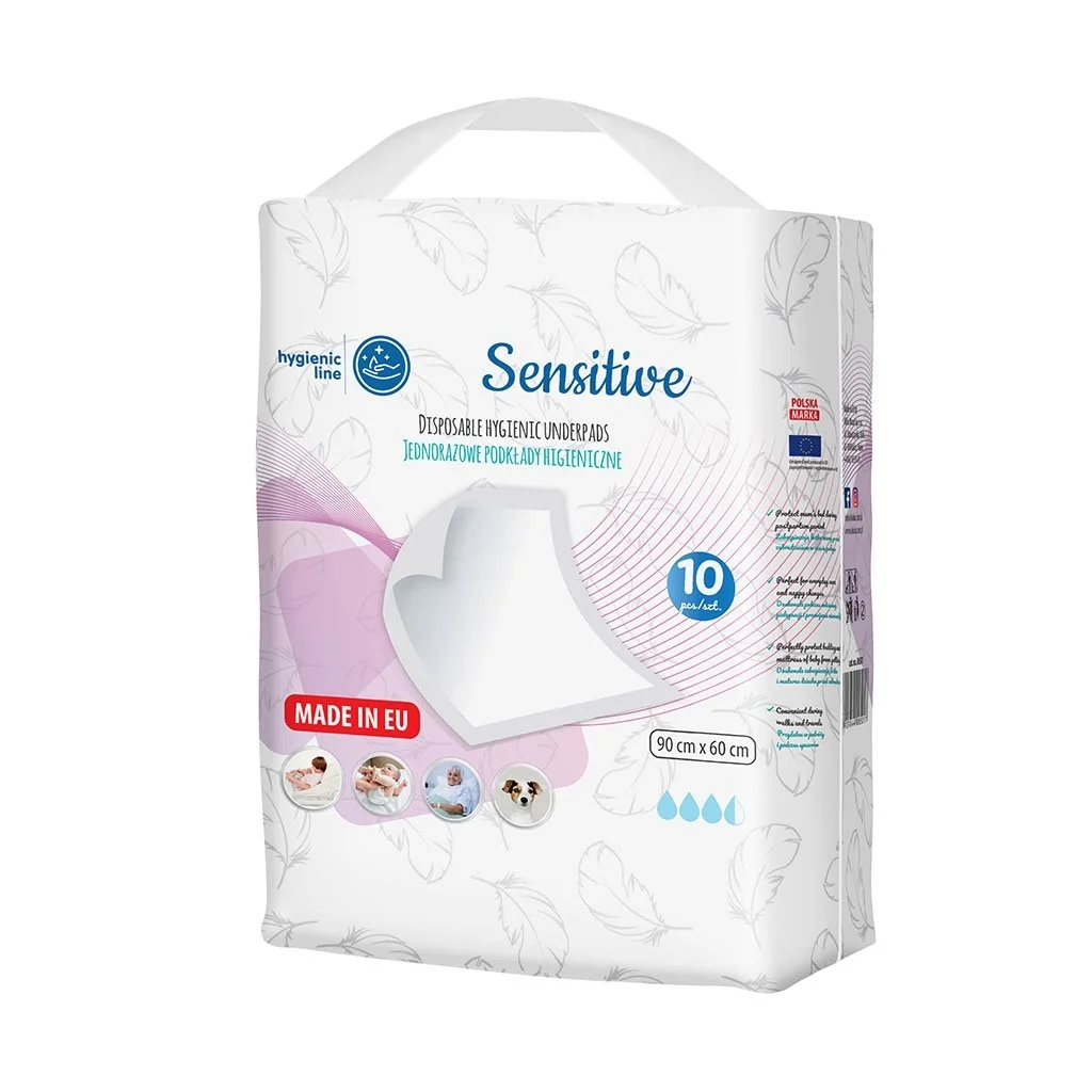 Jednorazové hygienické podložky Akuku Sensitive 10 ks , 20C47286
