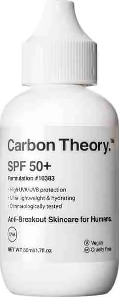 Carbon Theory, SPF 50+ krém 50 ml, opaľovací krém